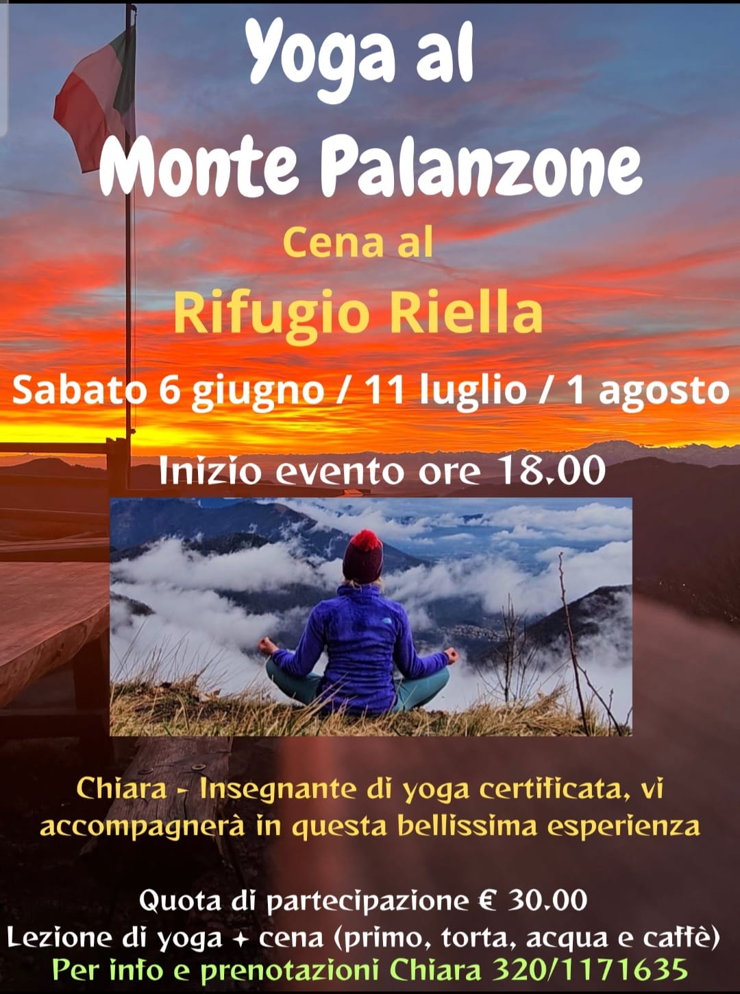 Yoga al Monte Palanzone – Rifugio Riella