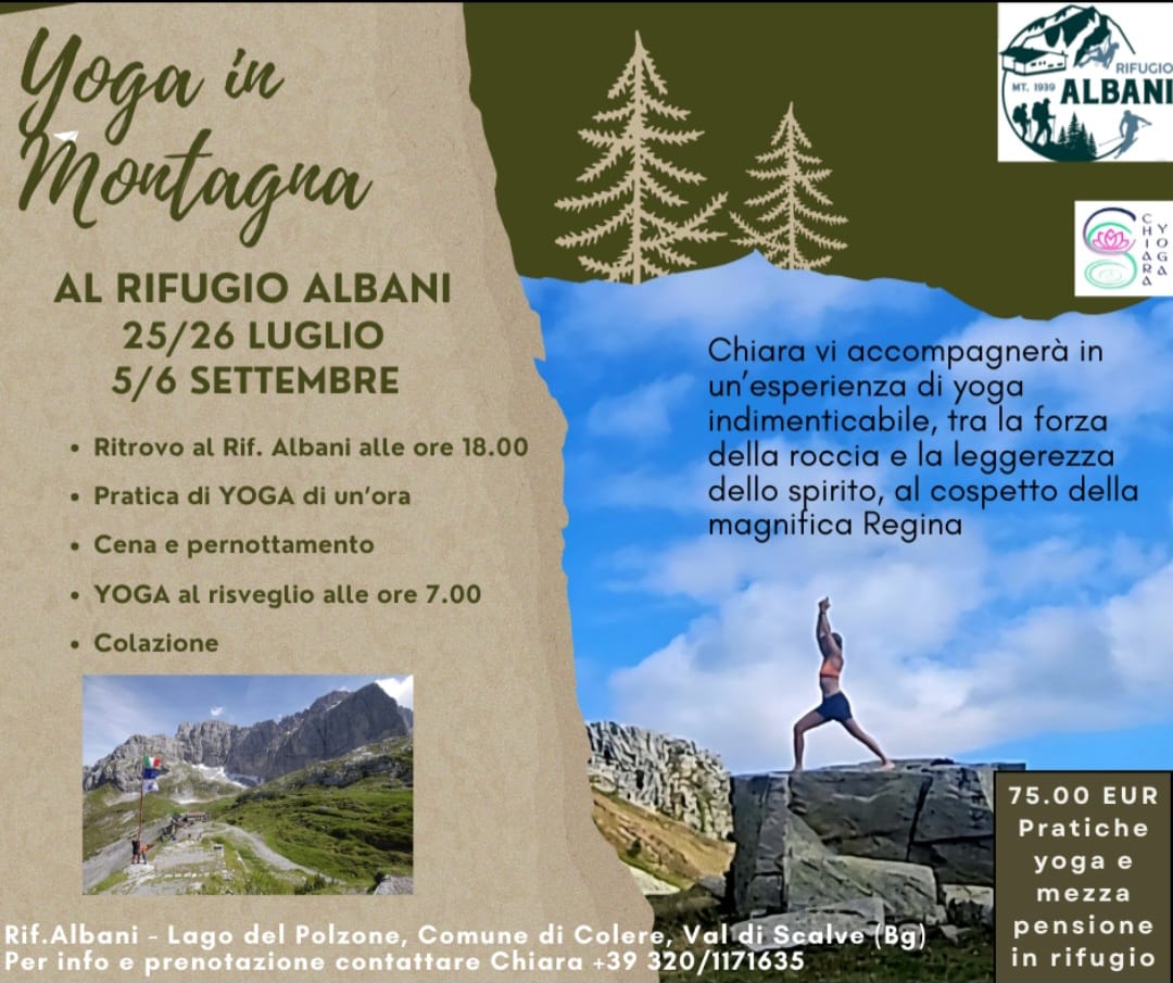 Scopri di più sull'articolo Yoga in Montagna – Rifugio Albani