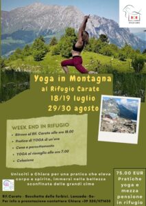 Scopri di più sull'articolo Yoga in Montagna – Rifugio Carate