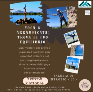 Scopri di più sull'articolo Yoga & Arrampicata