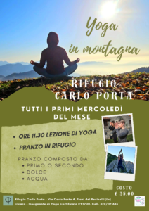 Scopri di più sull'articolo Yoga in montagna – Rifugio Carlo Porta