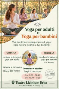 Scopri di più sull'articolo Yoga per adulti e per bambini